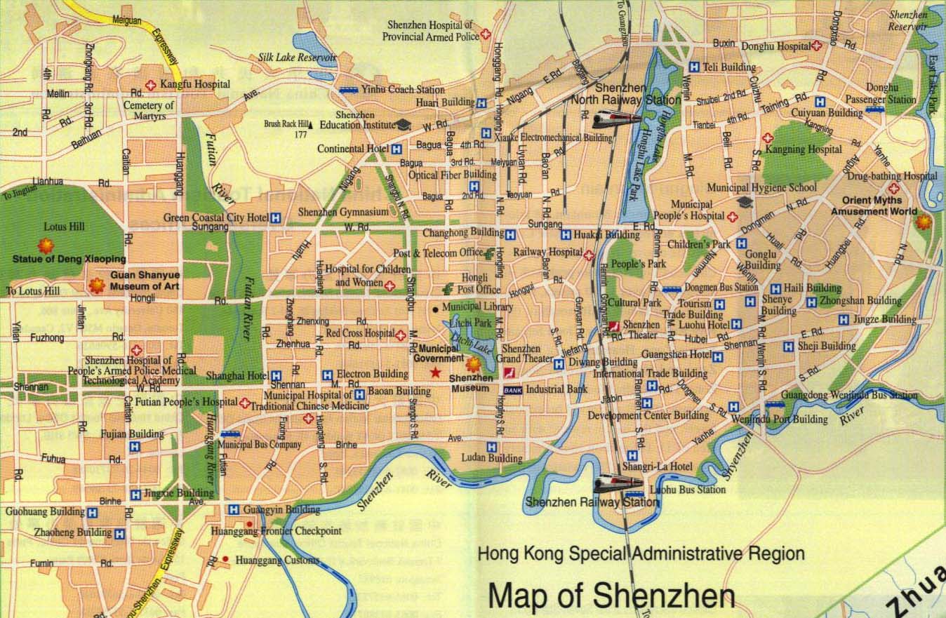 China Shenzhen Map
