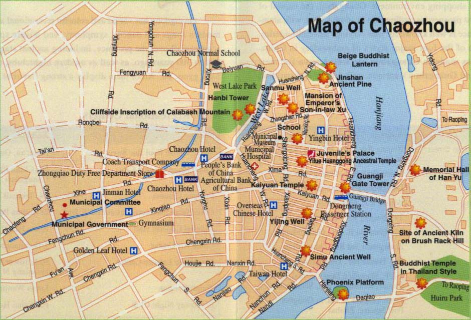 china map rivers. Chaozhou Maps