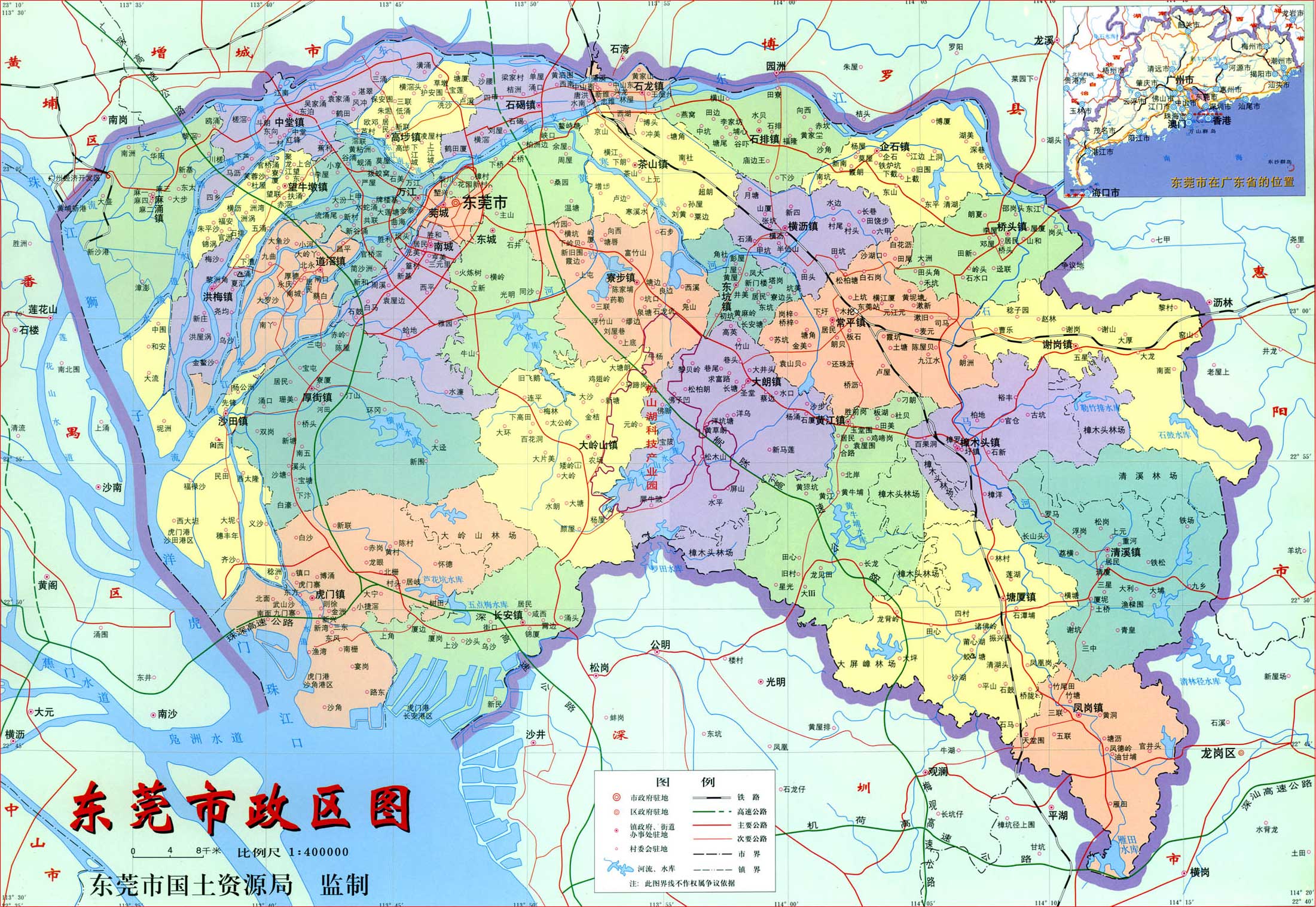 Dongguan China Map