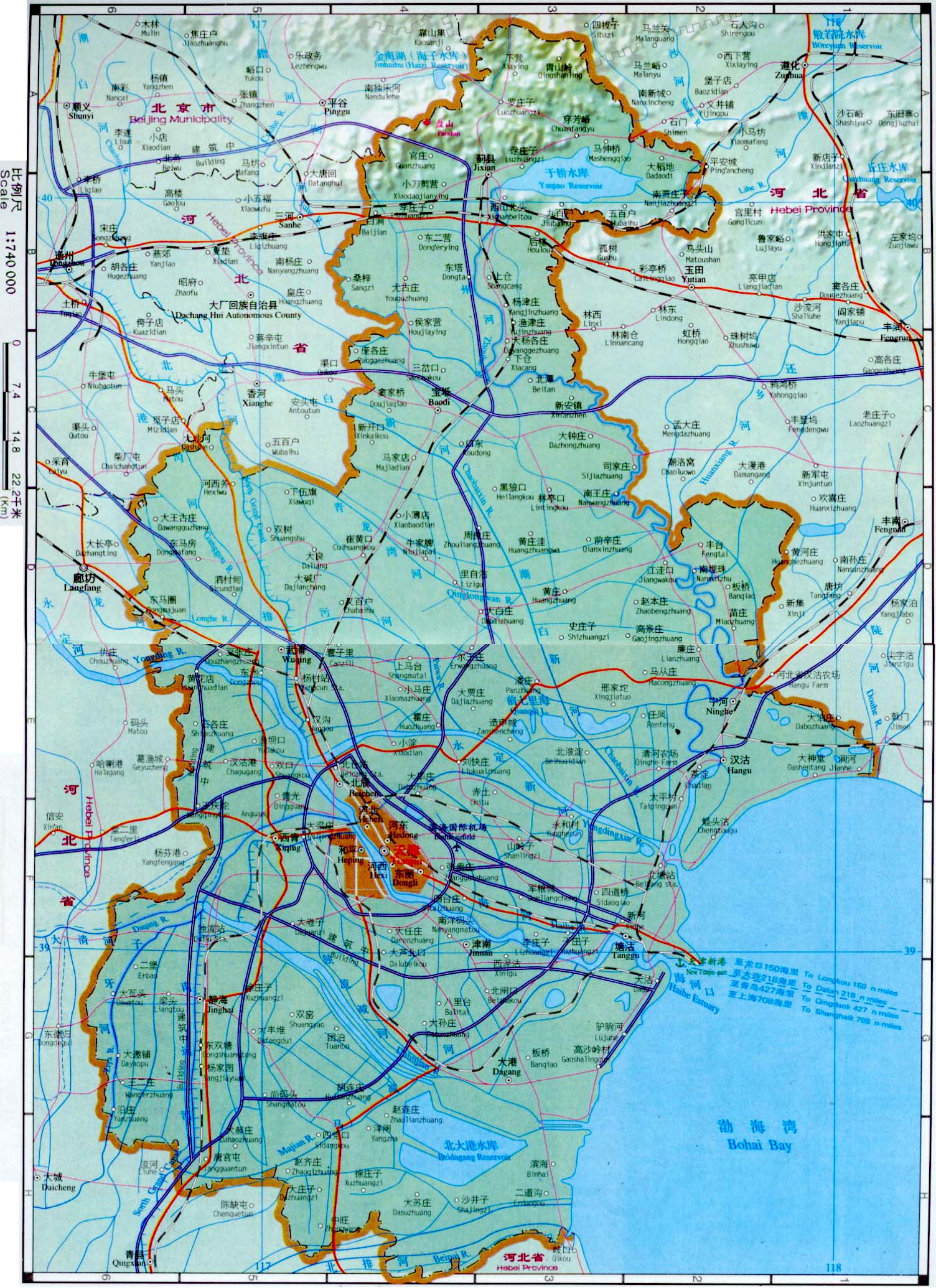 Map Of Tianjin China